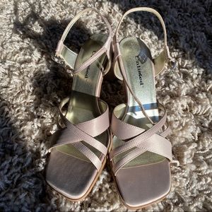 Nude Strappy Sandal Heels